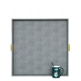 Gray Coffee Table Tray 24" with Handles $79.99 Retail - Brand New