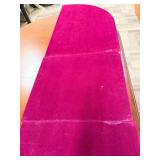 Oval Dining Table with Turned Legs - 2 Additional Table Leafs and Table Top Protector