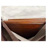 Oval Dining Table with Turned Legs - 2 Additional Table Leafs and Table Top Protector