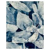 Blue & White Ginger Jar Floral Painting on Canvas by Ihaki