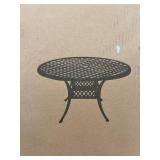 Alfresco Home Weave Round Dining Table - 60-Inch Diameter