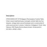 Elk Group International Bridgeport Rectangular Cocktail Table Brown (611-011-DB)