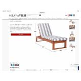 Safavieh Solano Sunlounger PAT7024G Outdoor Lounge Chair