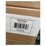 Safavieh PAT8008B Milan Fringe 9ft Crank Outdoor Auto Tilt Umbrella