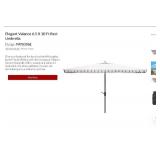 Safavieh PAT8306E - Elegant Valance 6.5 x 10 ft Rect Umbrella