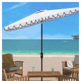 Safavieh PAT8306E - Elegant Valance 6.5 x 10 ft Rect Umbrella