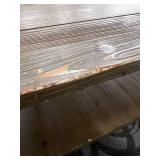 Brooklyn Coffee Table - Rustic Solid Wood with Turned Pedestal Legs