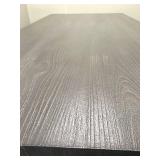 Dining Table - Gray Wood Grain Top & Metal Frame for Meetings