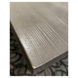 Dining Table - Gray Wood Grain Top & Metal Frame for Meetings