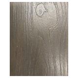 Dining Table - Gray Wood Grain Top & Metal Frame for Meetings