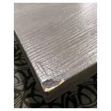 Dining Table - Gray Wood Grain Top & Metal Frame for Meetings