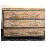 3-Drawer Rustic Industrial Chest