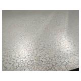 Glass Top Coffee Table - Black Metal Frame