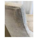 Light Ivory Velvet Club Chair