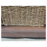 Safavieh Storage Bench with 3 Wicker Baskets - Brown Finish - 47 x 16 x 20 in