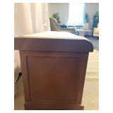 Safavieh Storage Bench with 3 Wicker Baskets - Brown Finish - 47 x 16 x 20 in