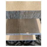 Stacked Platform Coffee End Table - Oak Veneer Central Column