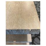 Stacked Platform Coffee End Table - Oak Veneer Central Column