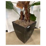 Faux Rubber Tree Plant Pair