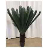 Faux Sago Palm Artificial Plant in Pot - 48 Inches Tall
