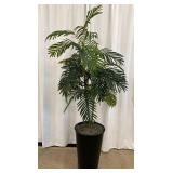 Artificial Parlor Palm - 60 in Tall in Black Planter