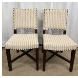 Chairs - Stripe Parson Chairs & Beige Accent Chair (Lot of 3) - For Repair