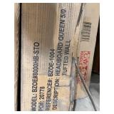 Upholstered Bar Stools - Gray & Brown Nailhead Trim (Lot of 2)