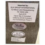 Sterling Industries End Table 3169-026S - Textured Silver Finish, 1 Drawer, Gold Pull