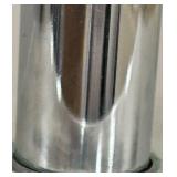 Table Lamp - Mirror Base & Rectangular Shade - Chip Damage