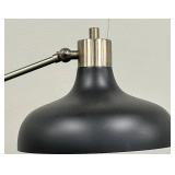 Adjustable Floor Lamp With Black Matte Dome Shade & Articulated Arm
