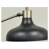 Adjustable Floor Lamp With Black Matte Dome Shade & Articulated Arm