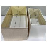 Rectangular Lamp Shades - (Lot of 2)