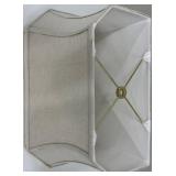 Beige Fabric Lamp Shade - Barrel Style, Linen-Look