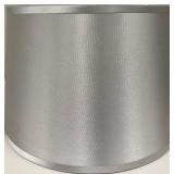 Silver Metal Drum Lamp Shade & Interior Spider Frame