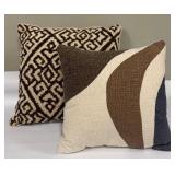 Bloomingville Accent Pillow & Geometric Pattern Pillow