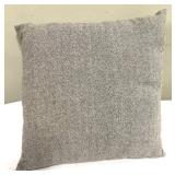 Throw Pillow - Gray & Ivory Geometric Trellis Pattern
