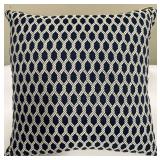 Pillows - Red/White Stripe with Denim Star & Navy Rope Pattern (Lot of 2)