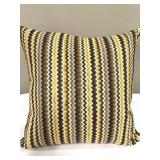 Throw Pillows (Lot of 3) - Striped & Textured Weave Cushions
