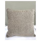Summer Classics Throw Pillows - Beige Plaid & Textured Linen Set of 3