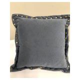 Blue Gray Decorative Pillows (Lot of 3)