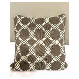 Throw Pillows - Geometric Pattern with Fringe (Lot of 3)