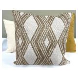 3 Decorator Pillows including Classic Concepts Geometric Throw Pillow 22 x 22 - Polyester Filling