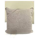 Throw Pillows Gray Geometric Zigzag Textured (Lot of 2)