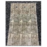 Creative Co-Op Rug - Distressed Floral Pattern