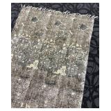 Creative Co-Op Rug - Distressed Floral Pattern