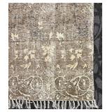 Creative Co-Op Rug - Distressed Floral Pattern
