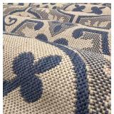 Capel Finesse Tower Capri Blue Area Rug Indoor/ Outdoor