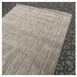Area Rug - Neutral Gray Striped
