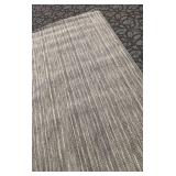 Area Rug - Neutral Gray Striped