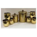 Hammered Brass Canisters & Moscow Mules Mugs
